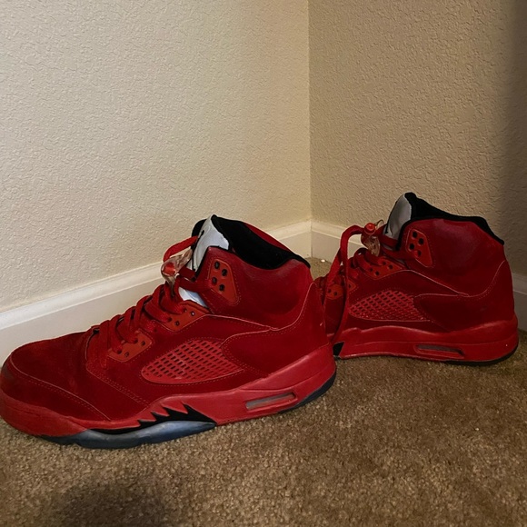 Jordan 5 Retro Red Suede - Picture 3 of 3